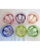 Boite 6 verres couleur Lady Hamilton cristal Moser