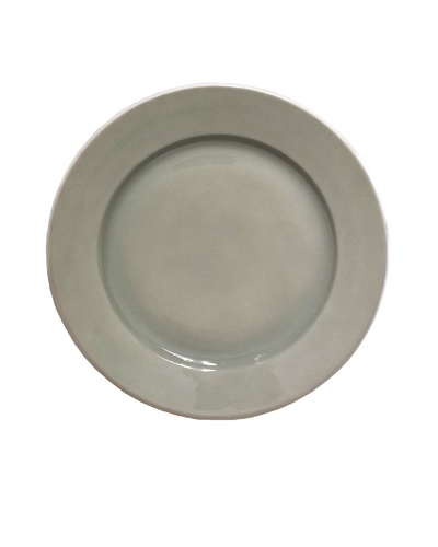 Assiette présentation grise porcelaine l'Hirondelle