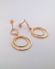 Boucles d'oreilles cercles or jaune 750