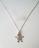 925 Silver Girl-Shaped Necklace