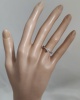 Bague solitaire diamant or blanc 750 Orest