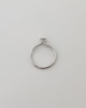 Bague solitaire diamant or blanc 750 Orest