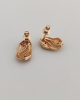 Boucles d'oreilles serpents rubis or jaune 750