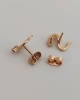 Boucles d'oreilles serpent diamants or jaune 750 puces