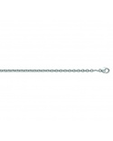 750 White Gold Round Forced Chain 45 cm 1.3 mm