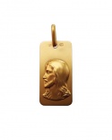 Medalla Cristo oro amarillo 750 Augis 22mm