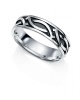 Bague homme Ethnique argent 925 vieilli