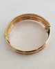 Bracelet jonc ouvrant ciselé or jaune 750 16 mm