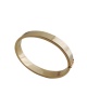 Bracelet jonc ouvrant tube carré or jaune 750 10 mm