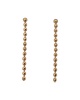 Boucles d'oreilles chaine boules or jaune 750