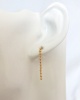 Boucles d'oreilles chaine boules or jaune 750