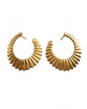 Pendientes media espiral oro amarillo 750