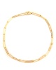 Pulsera para hombre malla rectangular 3 mm oro amarillo 18k