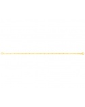 Pulsera malla rectangular 1.9 mm oro amarillo 18k