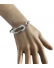 Brazalete esclava abierta plata 925 circonitas Caplain Paris