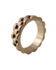 Anillo para hombre forma cadena en oro amarillo 18k