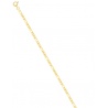 Pulsera alternada 1+3 2.1 mm oro amarillo 18K