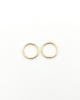 Mini hoops in 18-carat yellow gold, 8 mm diameter