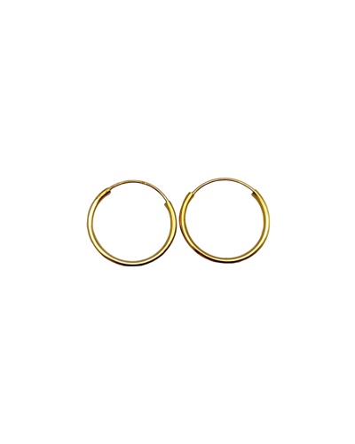 Mini aros 11 mm oro amarillo 18k