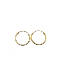 Mini hoops 11 mm yellow gold 750