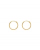 Small hoops in 18 carat yellow gold diameter 16 mm