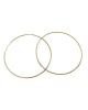 Large fine hoops 55 mm diameter in 18-carat yellow gold