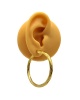 Large twisted hoops 47 mm diameter in 18-carat yellow gold