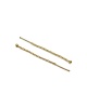 Boucles d'oreilles traversantes or jaune 750
