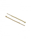 Boucles d'oreilles traversantes or jaune 750