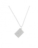 Envelope necklace with letter 925 sterling silver