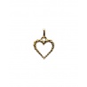 Twisted Heart Pendant in 18k Yellow Gold