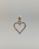 Colgante Corazón trenzado diamante en oro amarillo 18k – Joyas Vintage