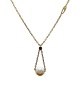 Collar perla cultivada zafiro oro amarillo 18k Augis
