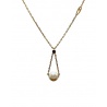 Collier perle de culture saphir or jaune 750 Augis