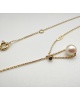 Collar perla cultivada zafiro oro amarillo 18k Augis