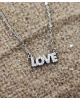 Collier Love zirconiums argent 925