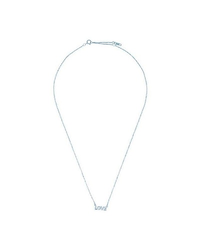 Collar Love circonitas plata 925 rodiada