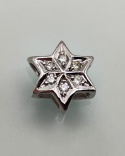 Pendentif étoile diamants or blanc 750