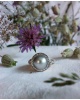 Bague perle de Tahiti diamants 2 ors 750