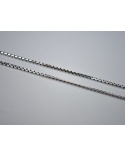 Round Venetian Silver Chain 50 cm