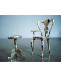 Armchair silver armrests 925 Arior